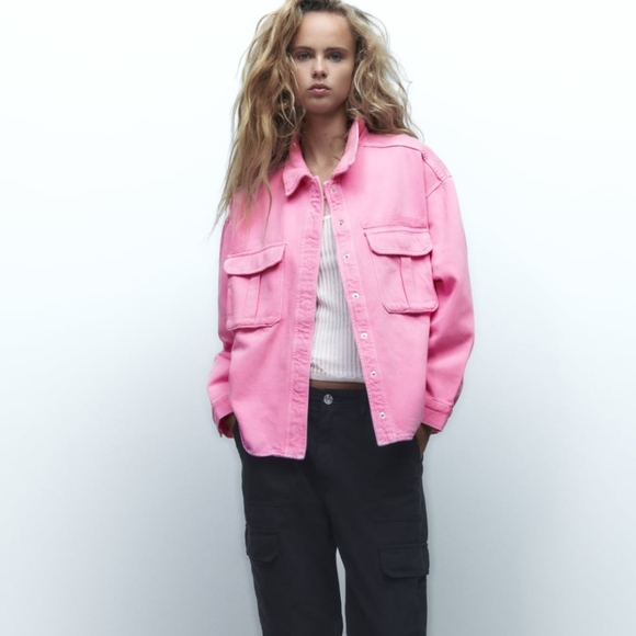 Zara Jackets & Blazers - Zara Blush Pink Oversized Jacket